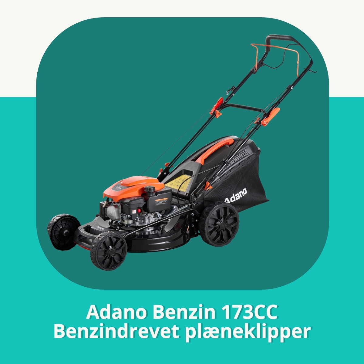 Anmeldelse af Adano Benzin 173CC Benzindrevet plæneklipper