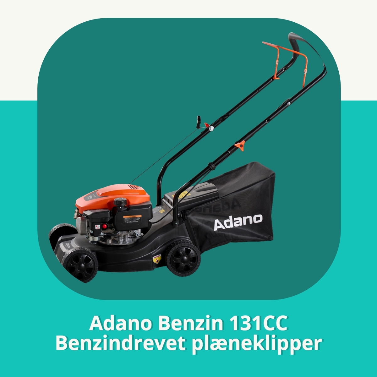 Anmeldelse af Adano Benzin 131CC Benzindrevet plæneklipper