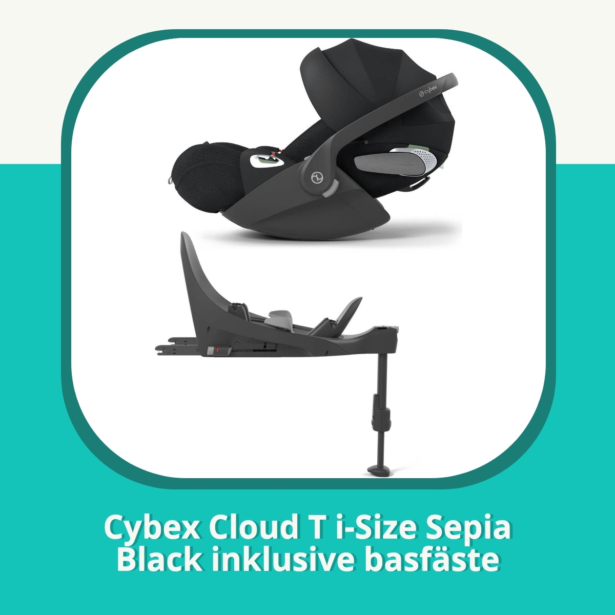 Recension af Cybex Cloud T i-Size Sepia Black inklusive basfäste
