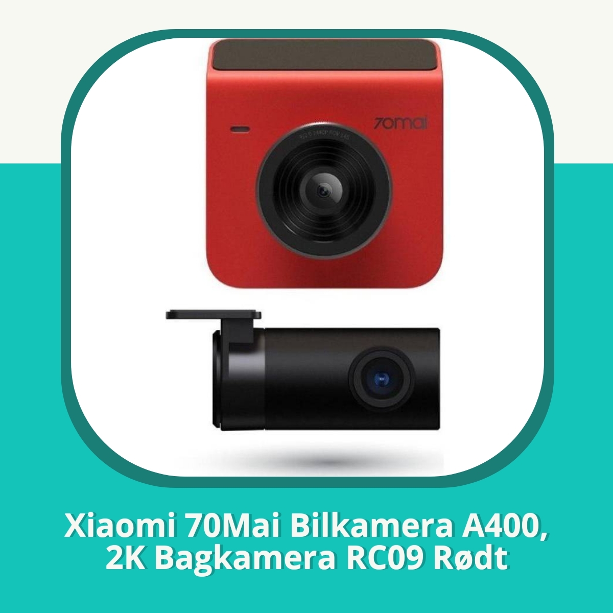 Anmeldelse af Xiaomi 70Mai Bilkamera A400, 2K Bagkamera RC09 Rødt