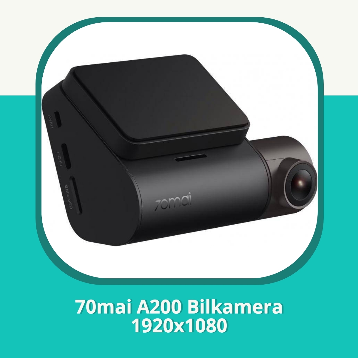 Anmeldelse af 70mai A200 Bilkamera 1920x1080