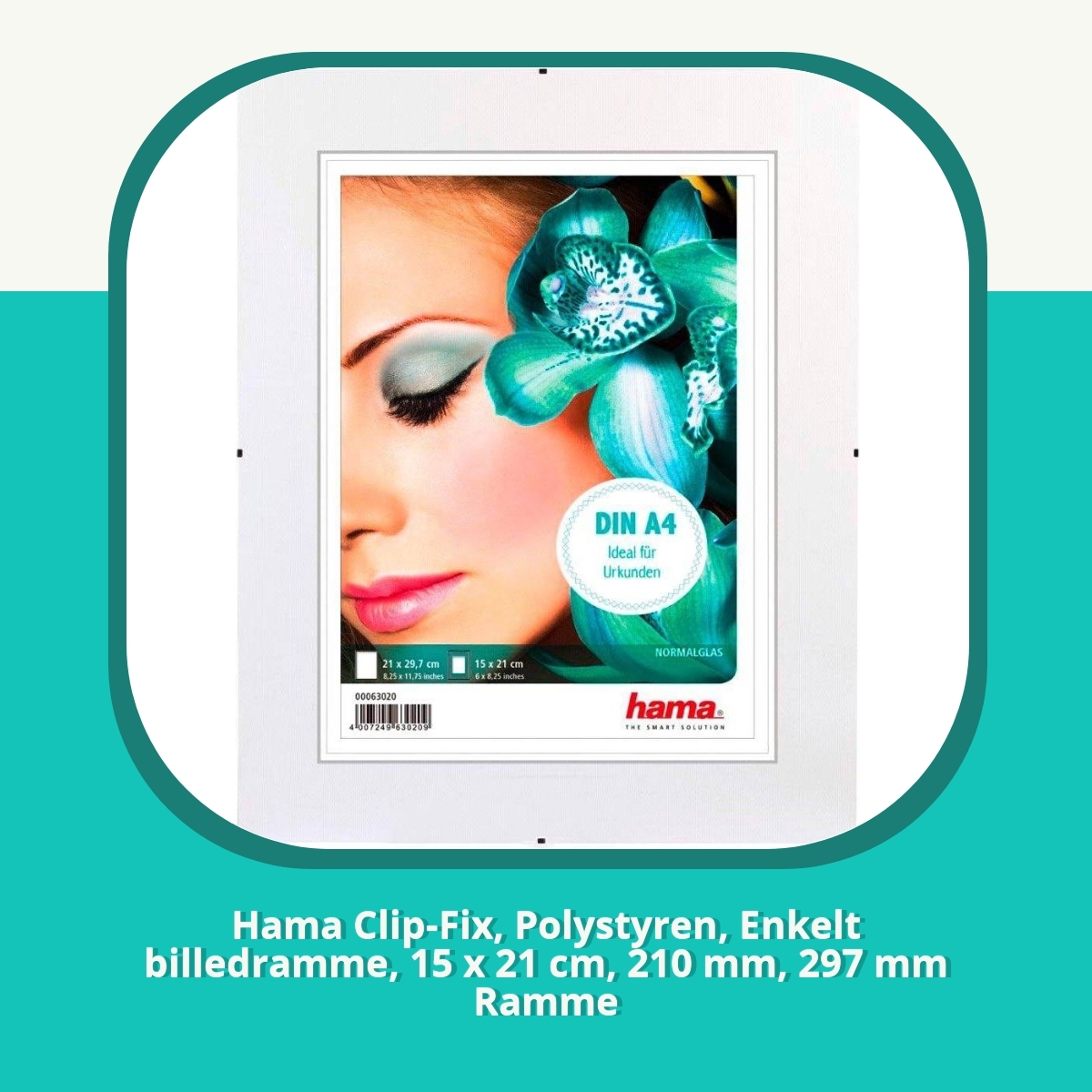 Anmeldelse af Hama Clip-Fix, Polystyren, Enkelt billedramme, 15 x 21 cm, 210 mm, 297 mm Ramme