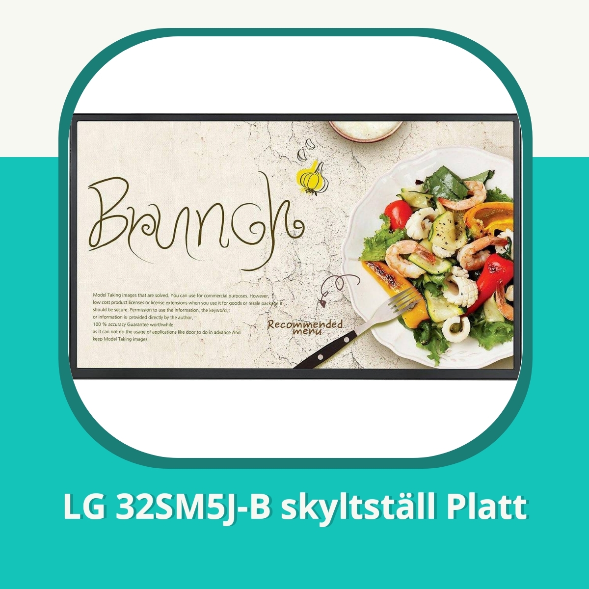 Recension LG 32SM5J-B skyltställ Platt