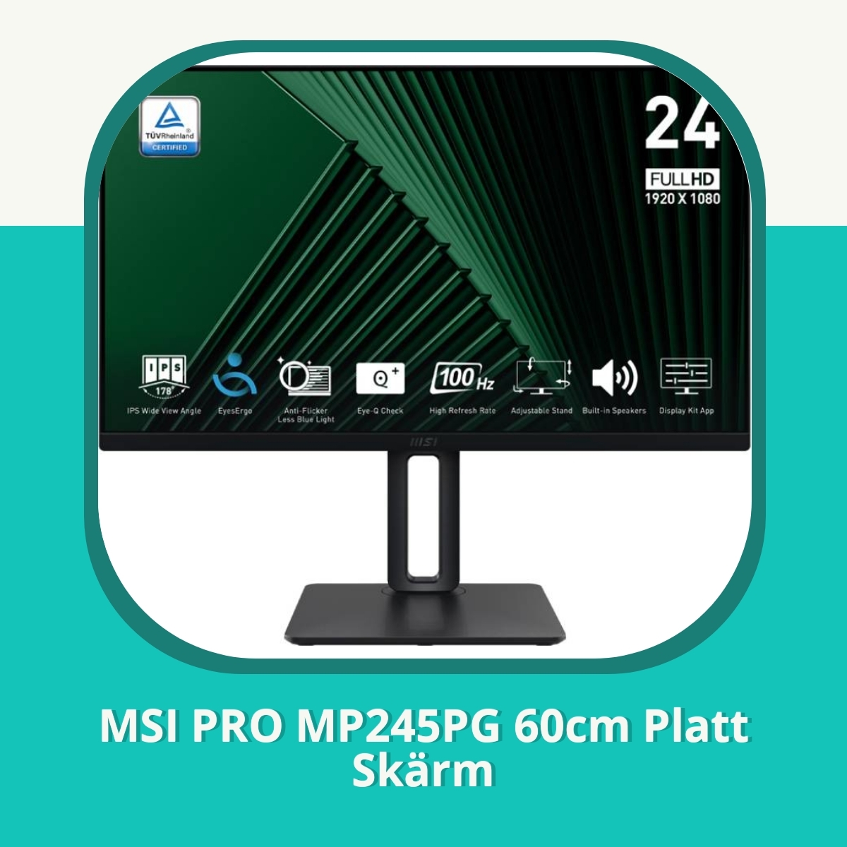 Recension af MSI PRO MP245PG 60cm Platt Skärm
