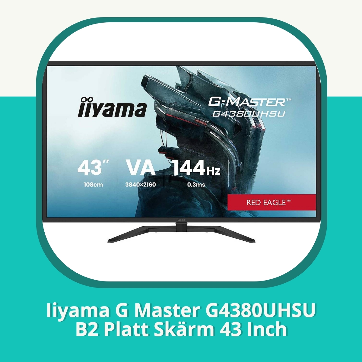 Recension af Iiyama G Master G4380UHSU B2 Platt Skärm 43 Inch