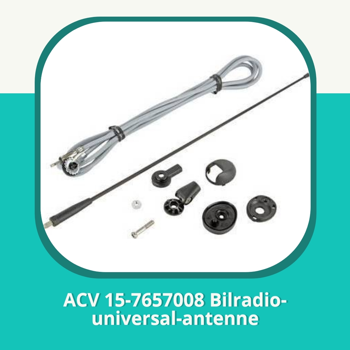 Anmeldelse af ACV 15-7657008 Bilradio-universal-antenne
