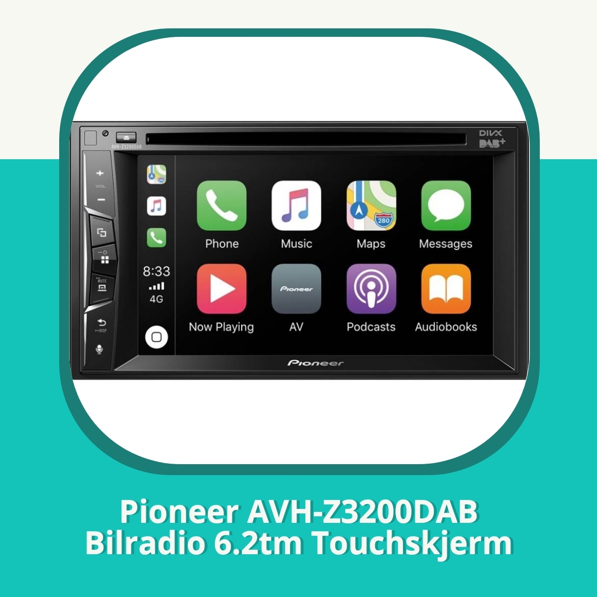 Anmeldelse af Pioneer AVH-Z3200DAB Bilradio 6.2tm Touchskjerm