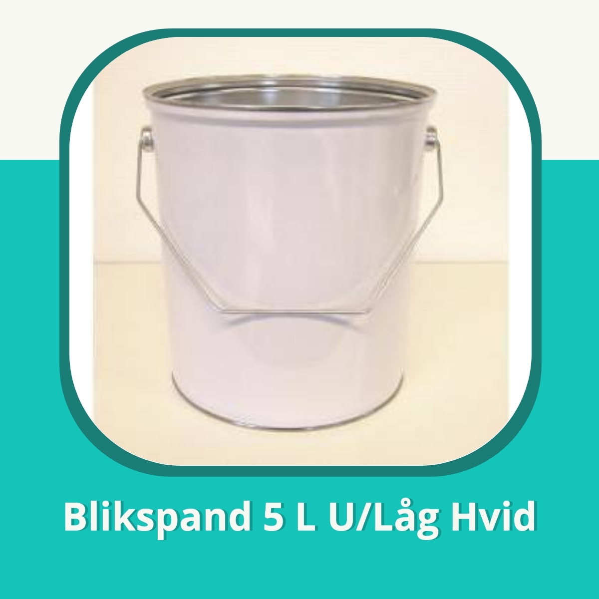 Recension af Blikspand 5 L U/Låg Hvid
