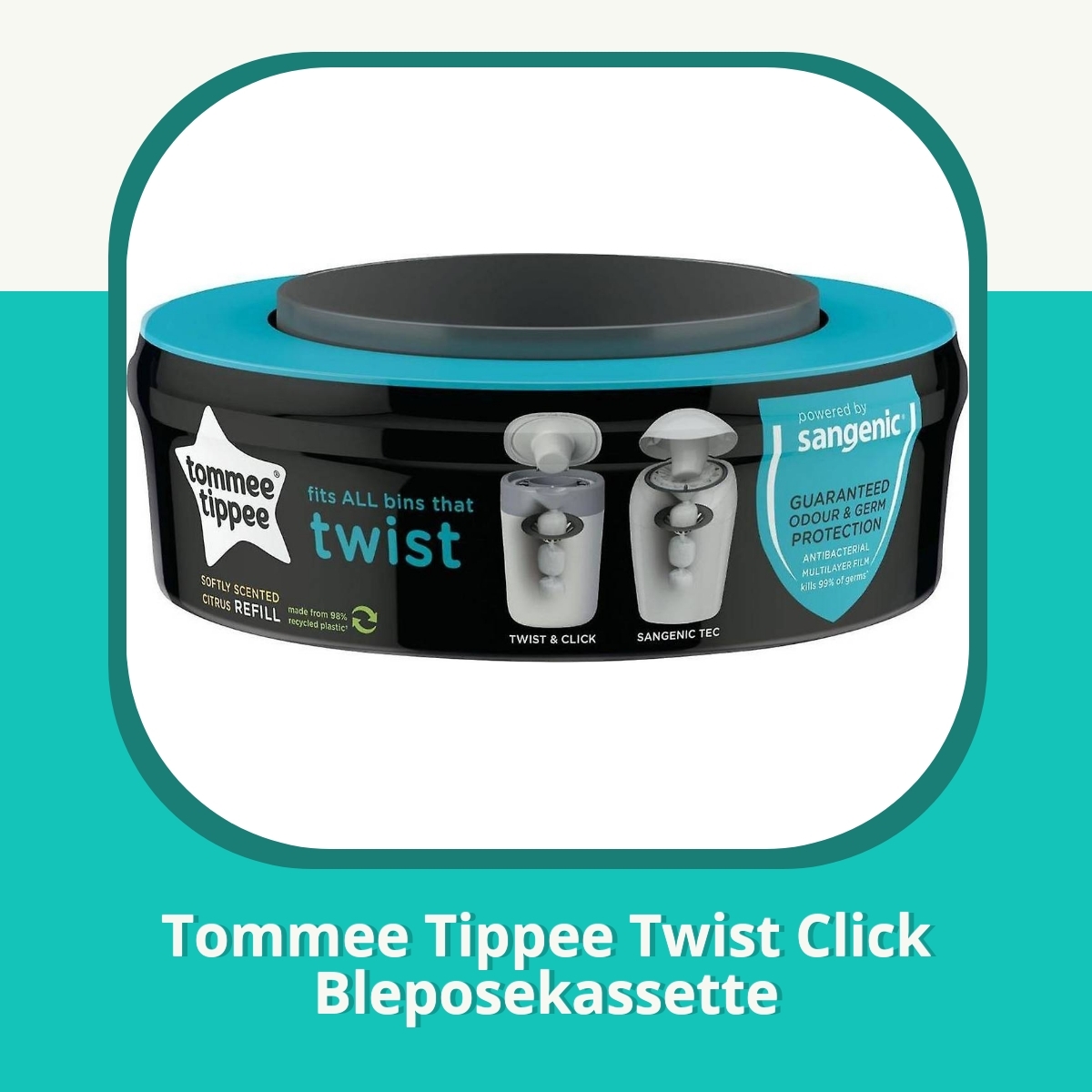 Anmeldelse af Tommee Tippee Twist Click Bleposekassette
