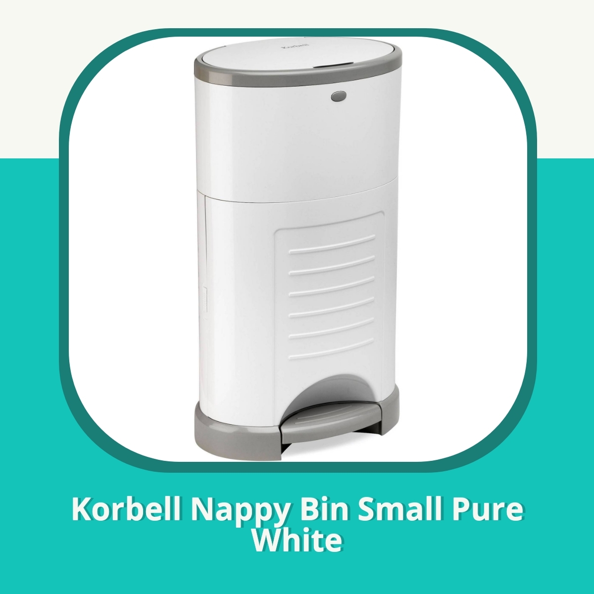 Anmeldelse af Korbell Nappy Bin Small Pure White