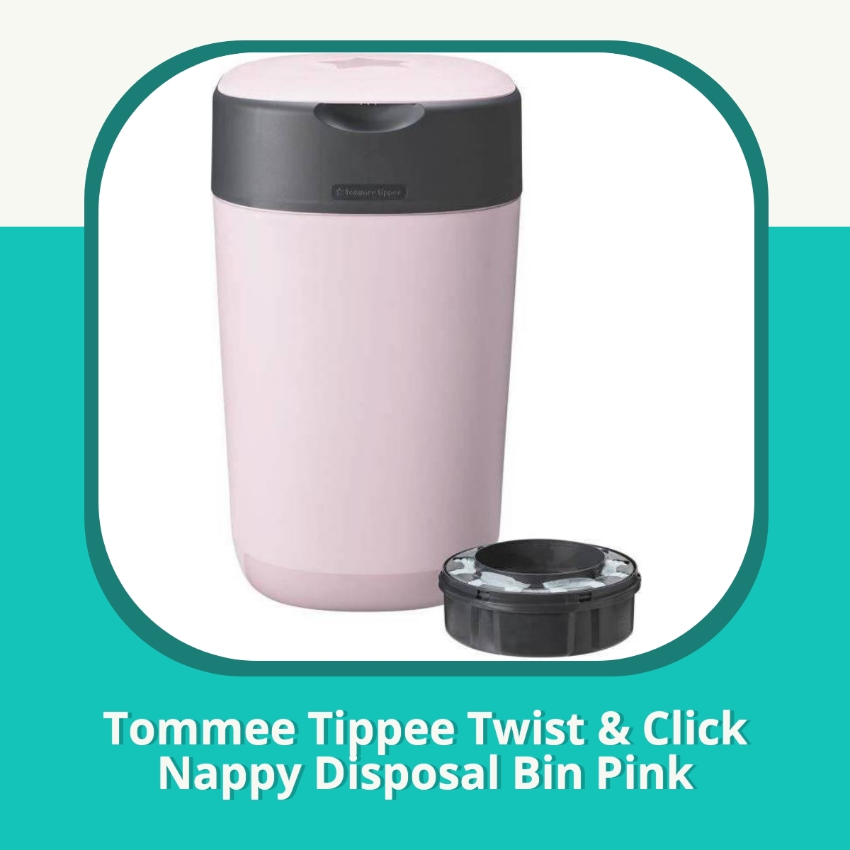 Anmeldelse af Tommee Tippee Twist & Click Nappy Disposal Bin Pink