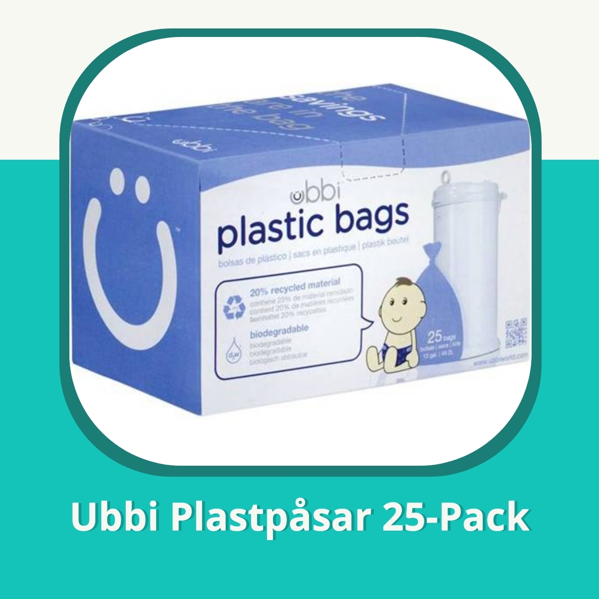 Anmeldelse af Ubbi Plastpåsar 25-Pack