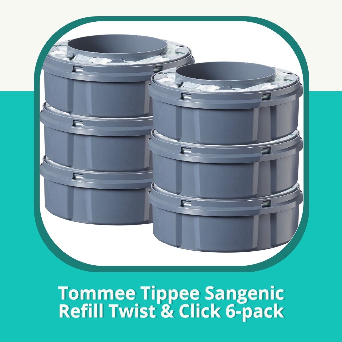 Anmeldelse af Tommee Tippee Sangenic Refill Twist & Click 6-pack