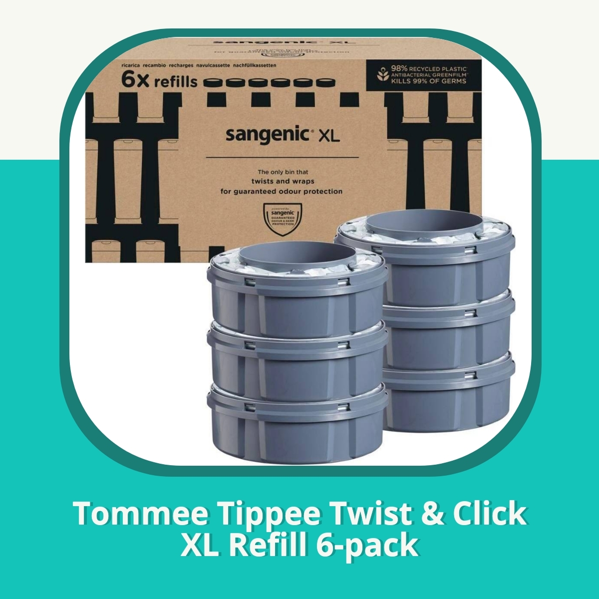 Anmeldelse af Tommee Tippee Twist & Click XL Refill 6-pack