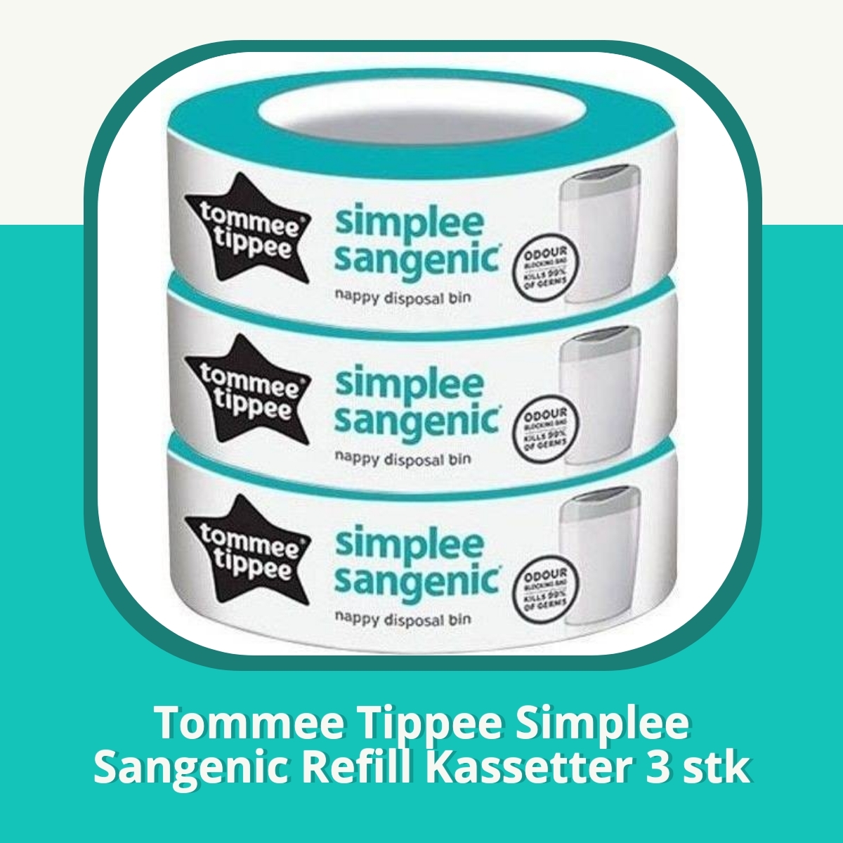 Anmeldelse af Tommee Tippee Simplee Sangenic Refill Kassetter 3 stk