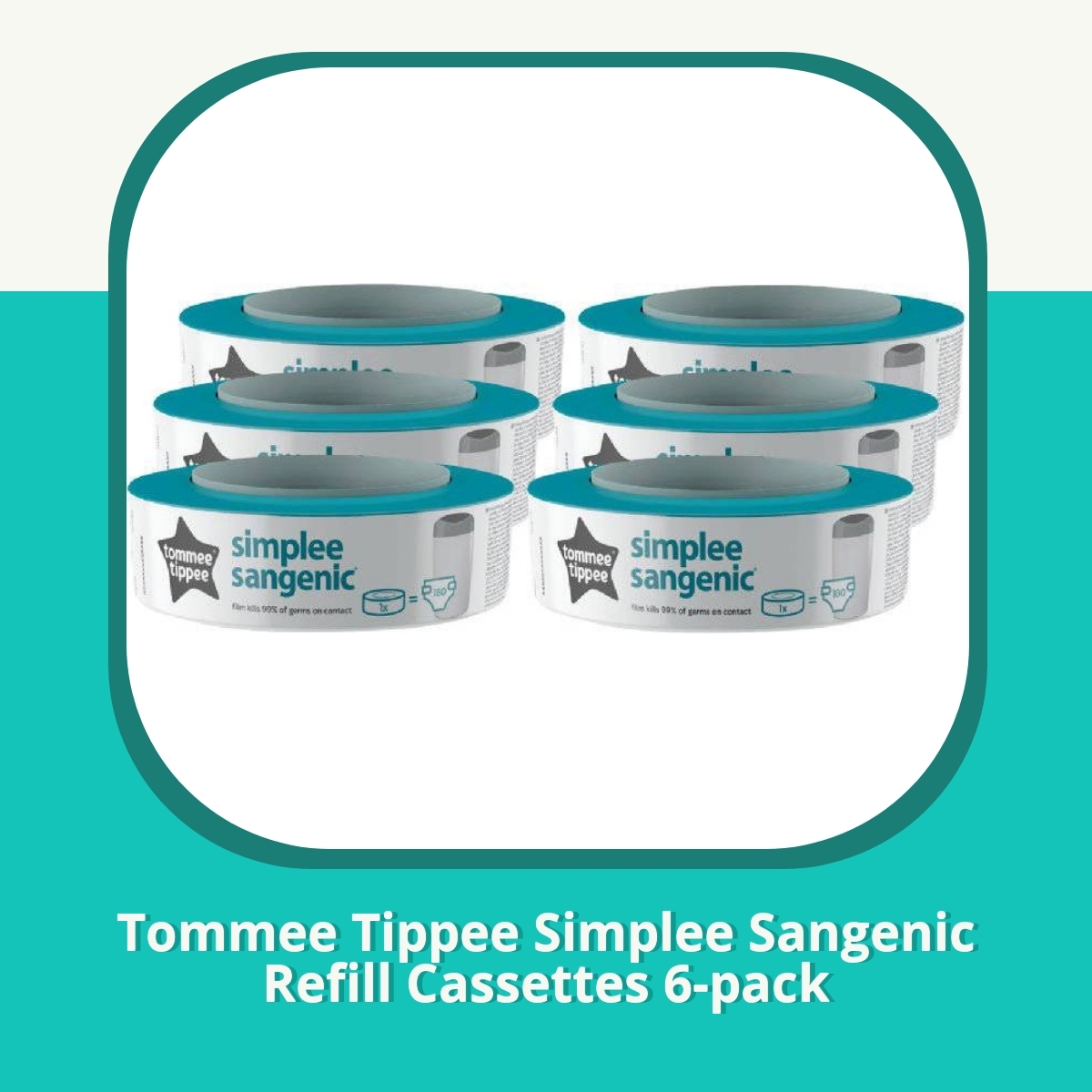 Anmeldelse af Tommee Tippee Simplee Sangenic Refill Cassettes 6-pack