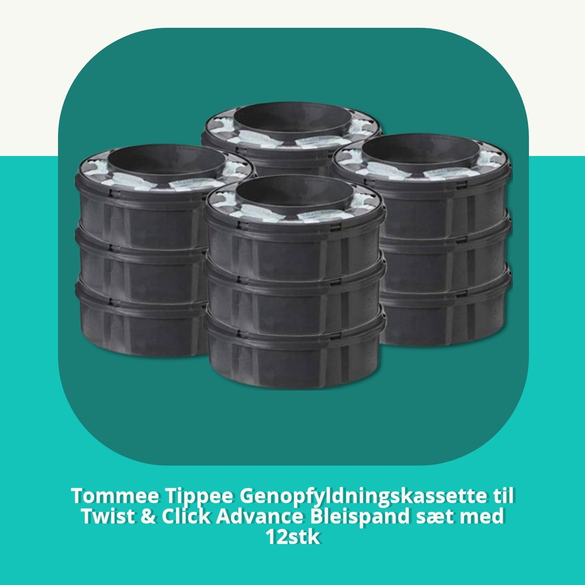 Anmeldelse af Tommee Tippee Genopfyldningskassette til Twist & Click Advance Bleispand sæt med 12stk