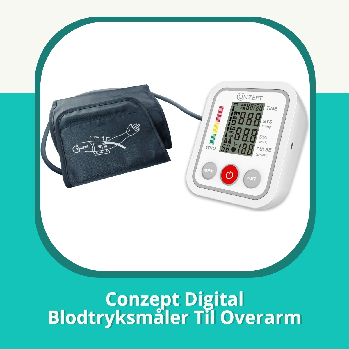 Anmeldelse af Conzept Digital Blodtryksmåler Til Overarm