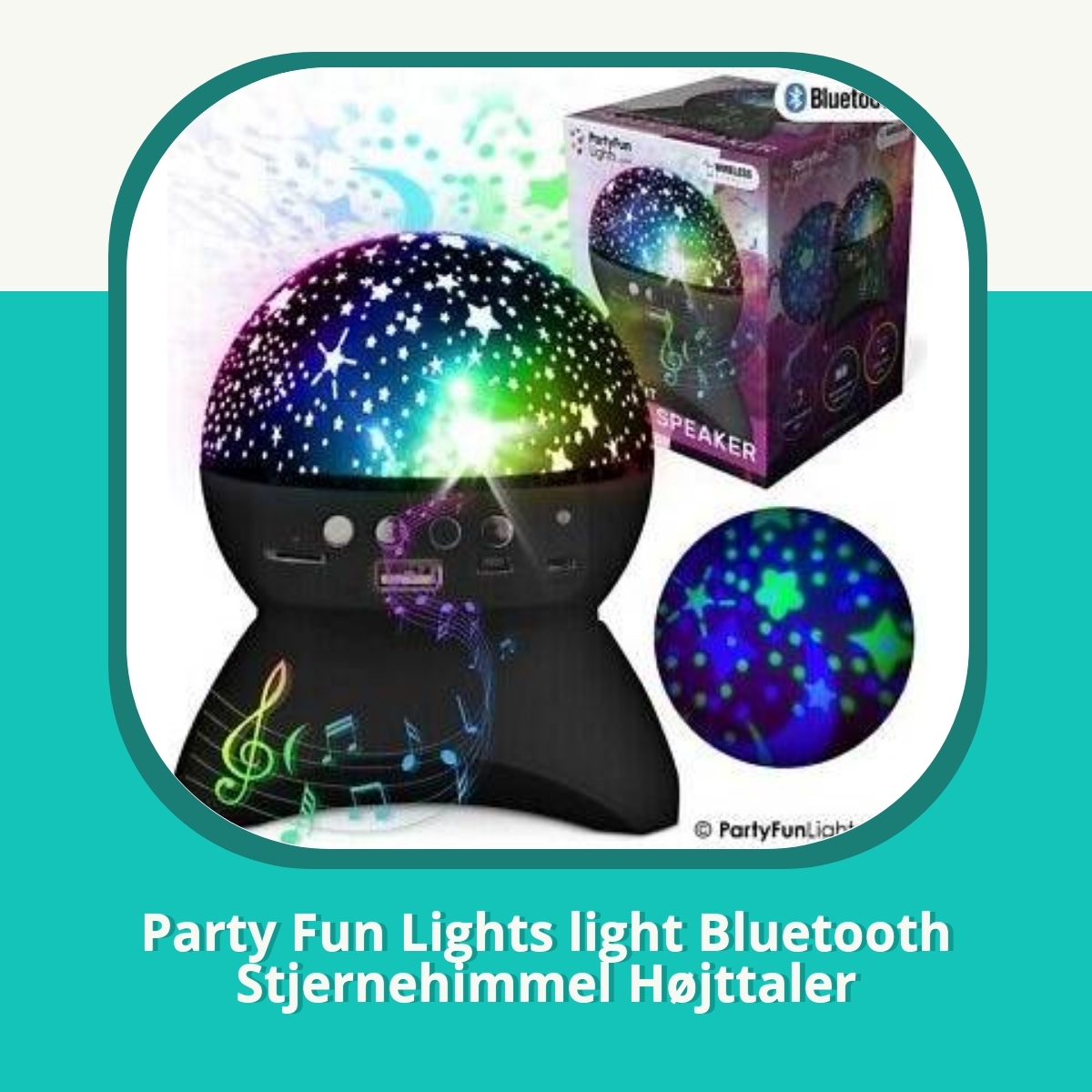 Recension af Party Fun Lights light Bluetooth Stjernehimmel Højttaler