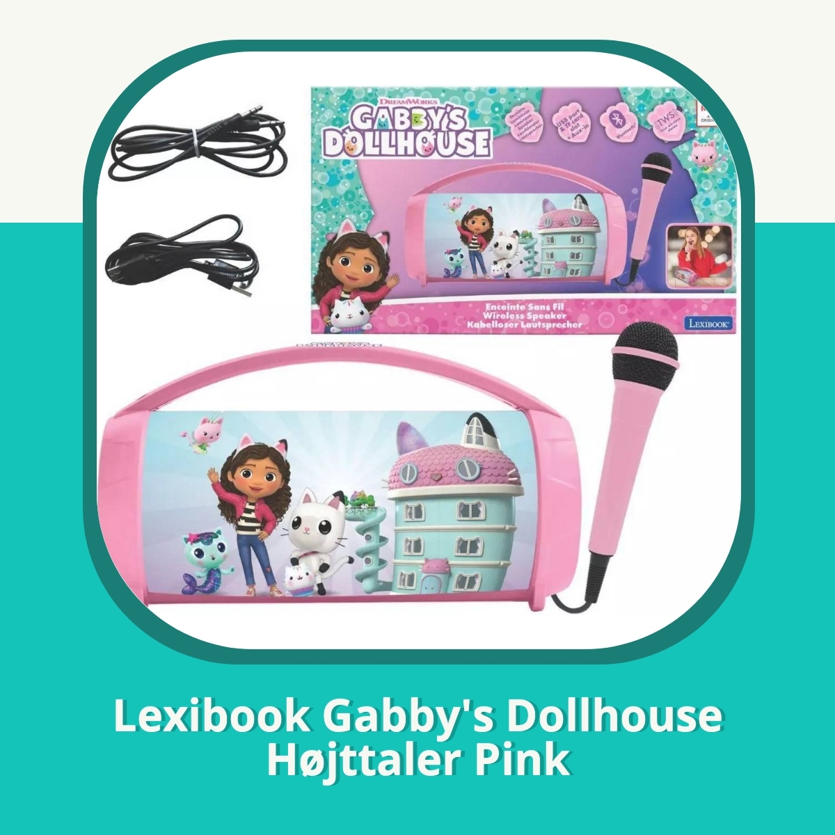 Recension af Lexibook Gabby's Dollhouse Højttaler Pink