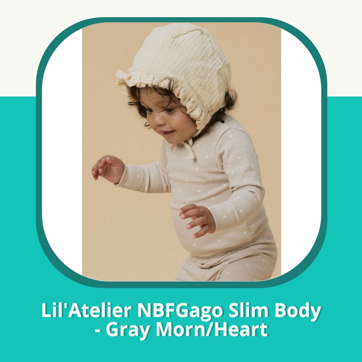 Anmeldelse af Lil'Atelier NBFGago Slim Body - Gray Morn/Heart