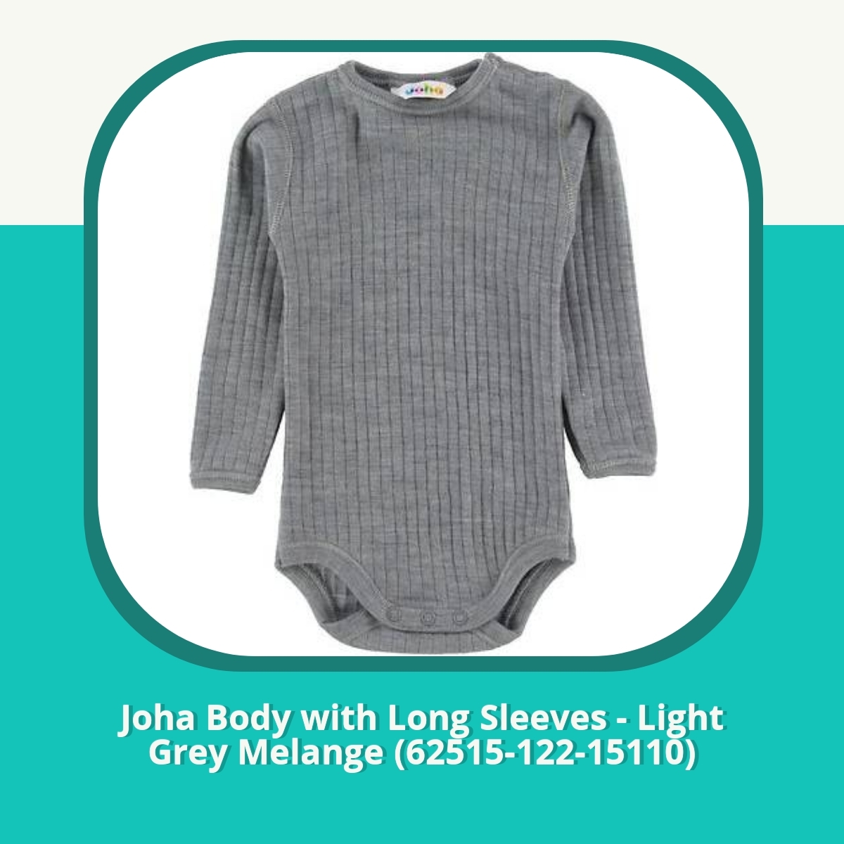 Anmeldelse af Joha Body with Long Sleeves - Light Grey Melange (62515-122-15110)