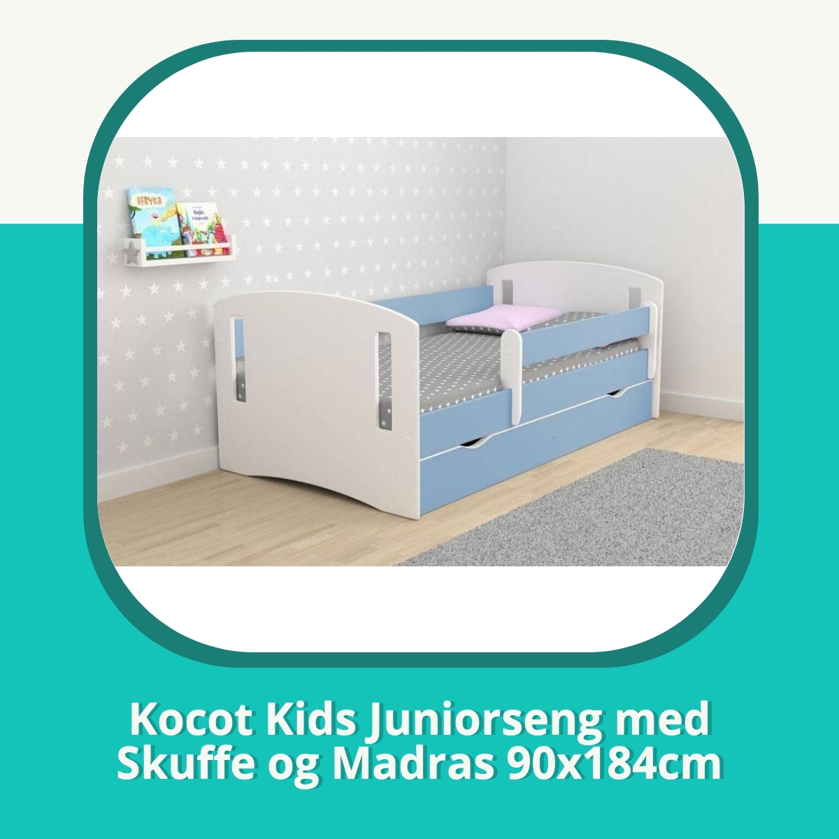 Anmeldelse af Kocot Kids Juniorseng med Skuffe og Madras 90x184cm