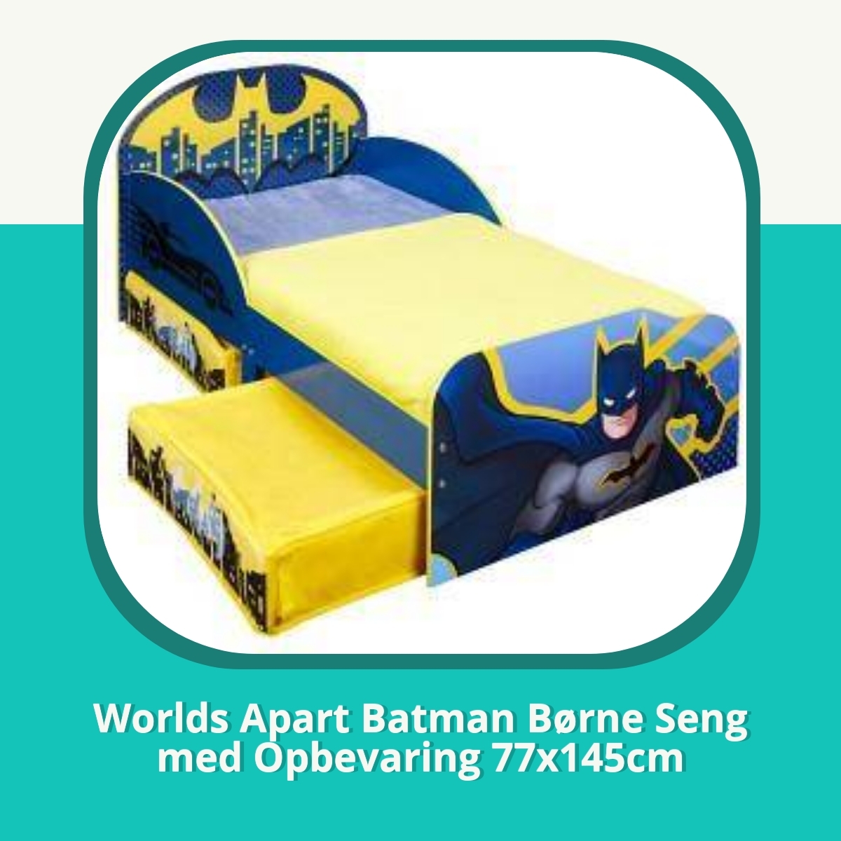 Anmeldelse af Worlds Apart Batman Børne Seng med Opbevaring 77x145cm