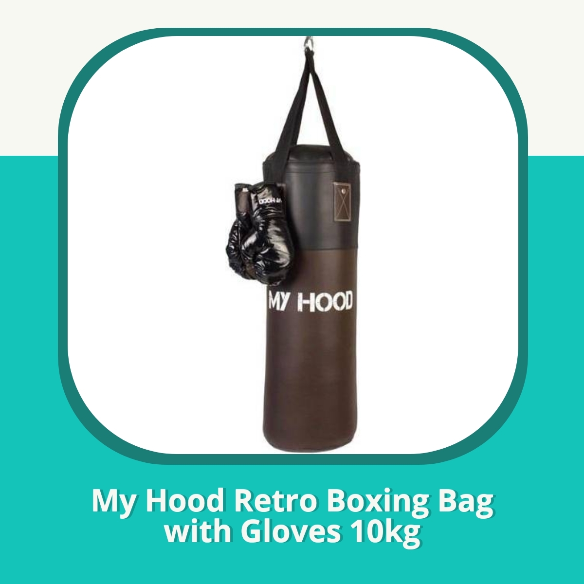 Anmeldelse af My Hood Retro Boxing Bag with Gloves 10kg