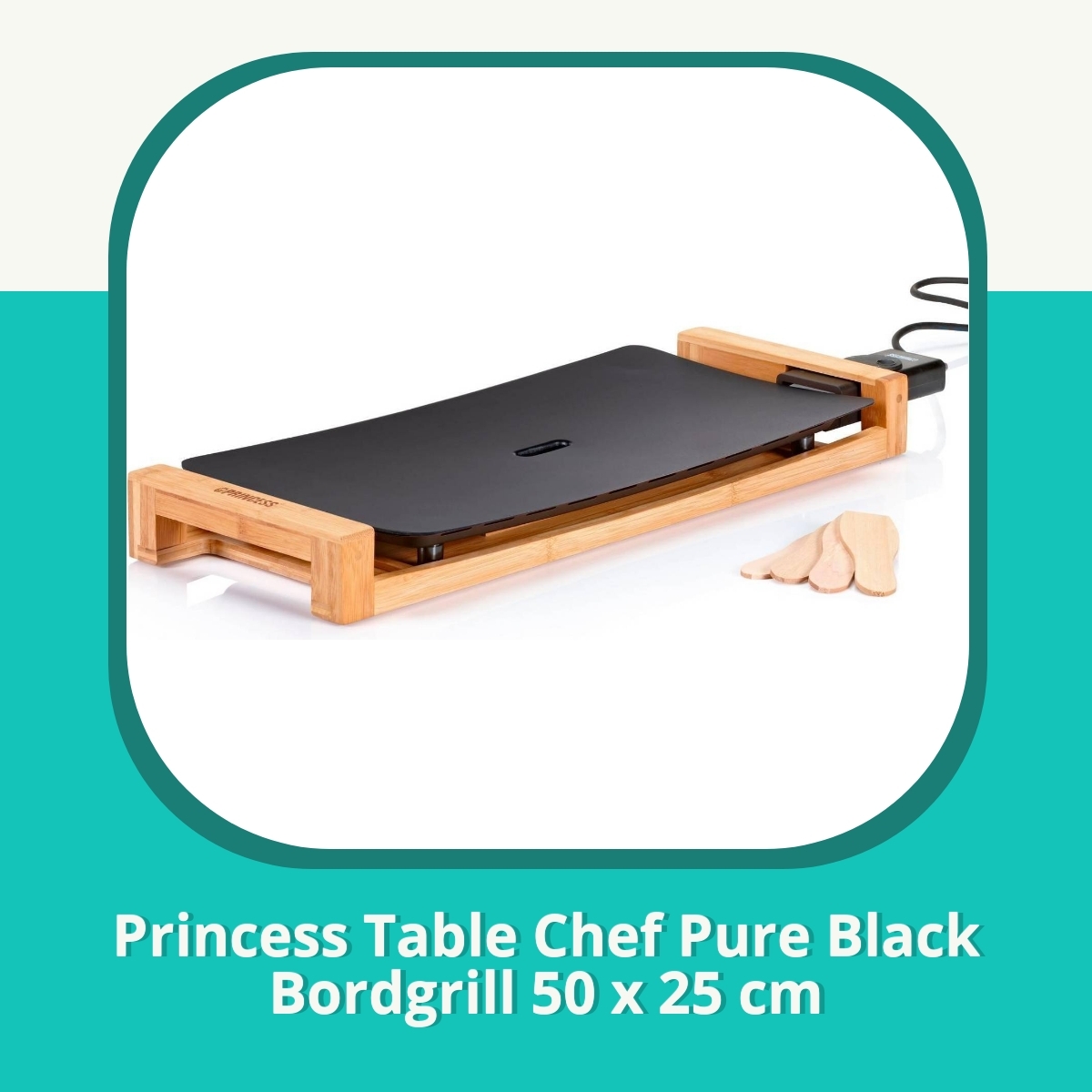 Anmeldelse af Princess Bordgrill Table Chef Pure Black