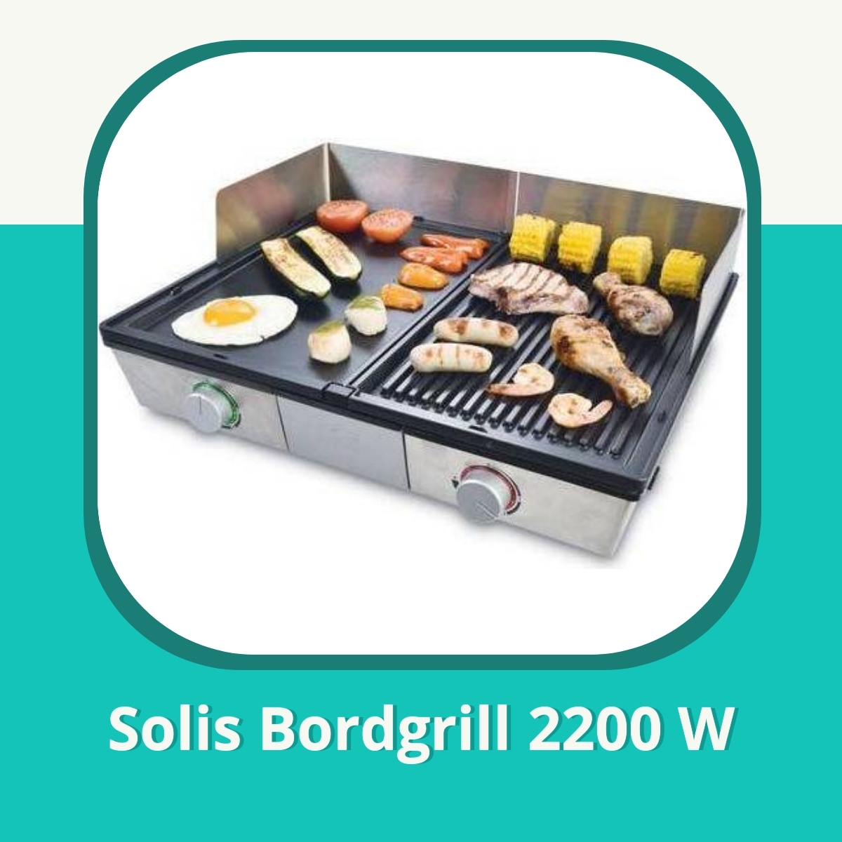 Anmeldelse af Solis Bordgrill 2200 W