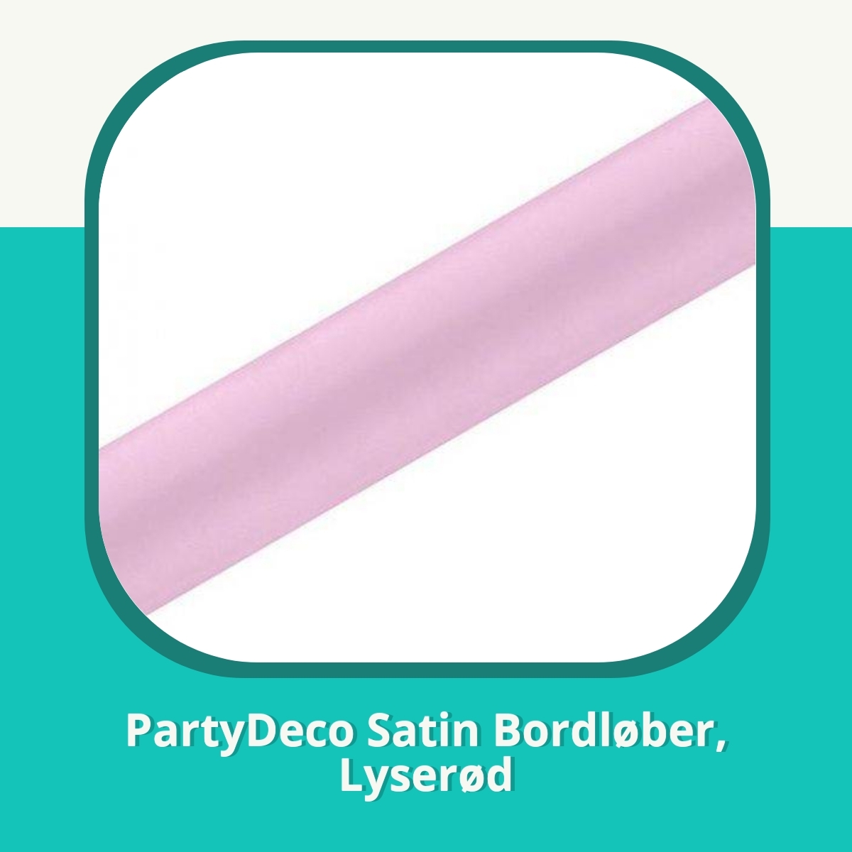 Anmeldelse af PartyDeco Satin Bordløber, Lyserød