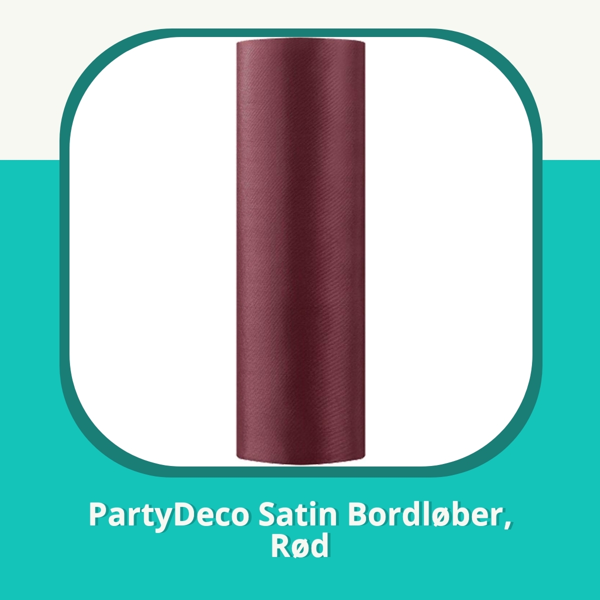 Anmeldelse af PartyDeco Satin Bordløber, Rød