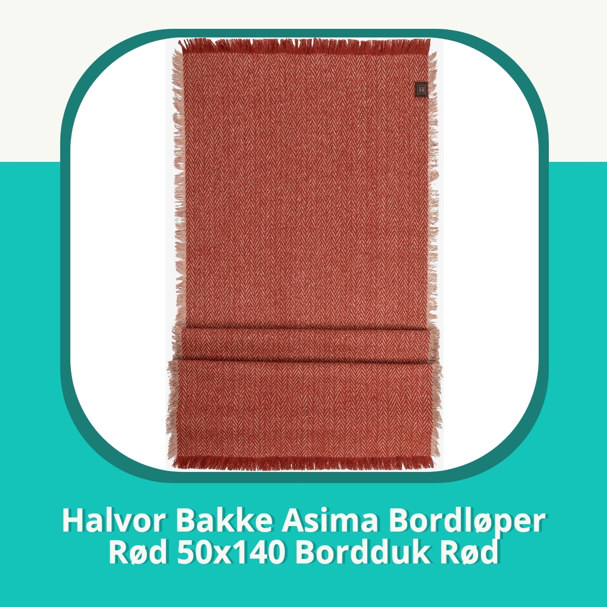 Anmeldelse af Halvor Bakke Asima Bordløper Rød 50x140 Bordduk Rød