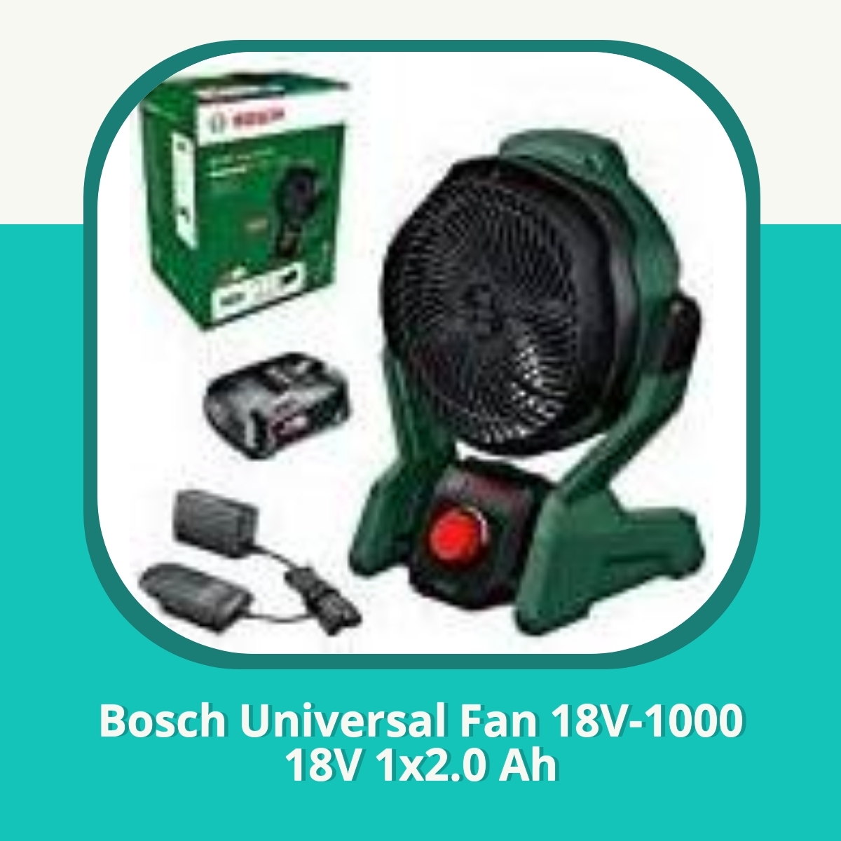 Anmeldelse af Bosch Universal Fan 18V-1000 18V 1x2.0 Ah