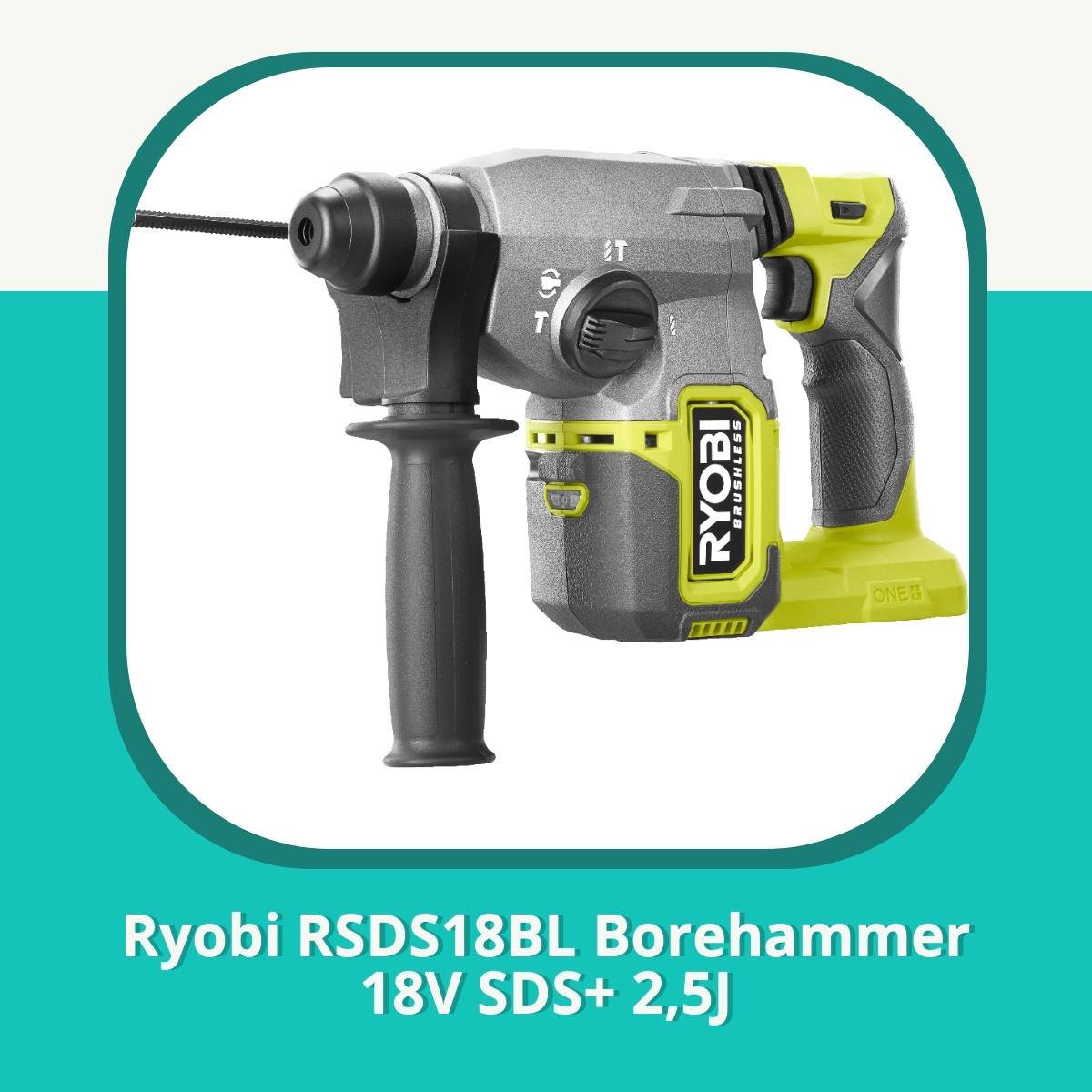 Anmeldelse af Ryobi RSDS18BL Borehammer 18V SDS+ 2,5J