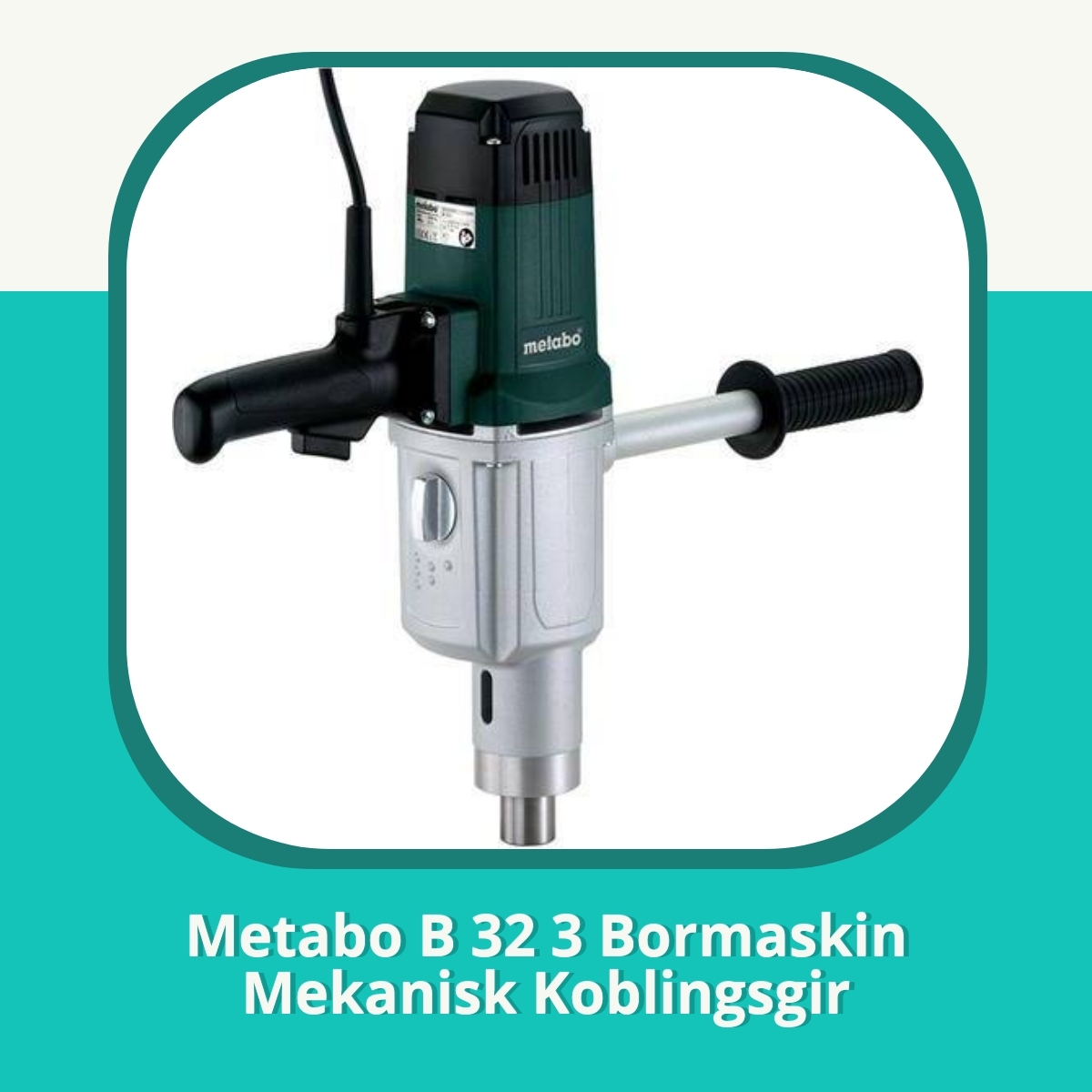 Anmeldelse af Metabo B 32 3 Bormaskin Mekanisk Koblingsgir