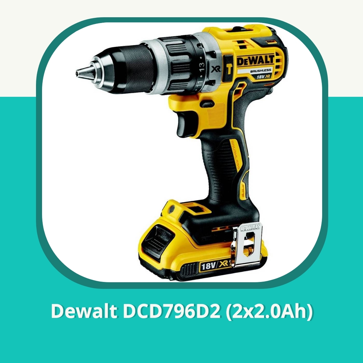 Recension af Dewalt DCD796D2 (2x2.0Ah)