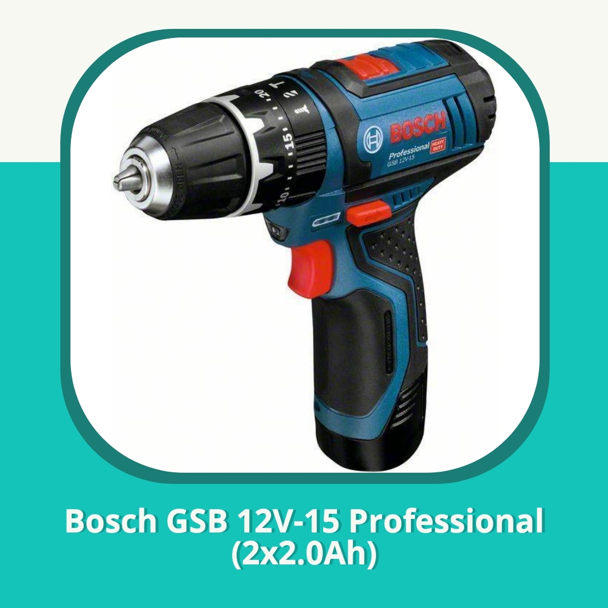 Recension af Bosch GSB 12V-15 Professional (2x2.0Ah)
