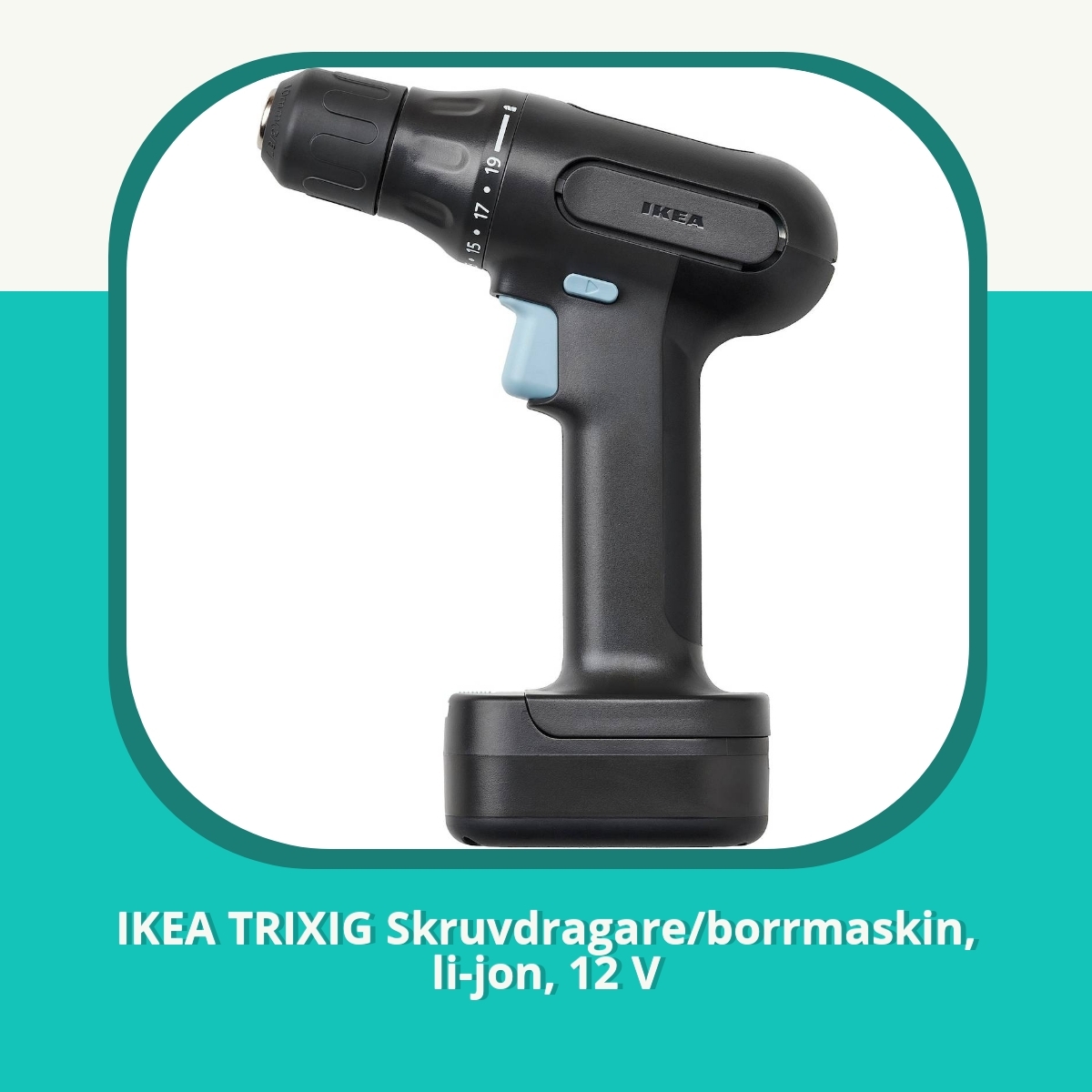 Recension af IKEA TRIXIG Skruvdragare/borrmaskin, li-jon, 12 V