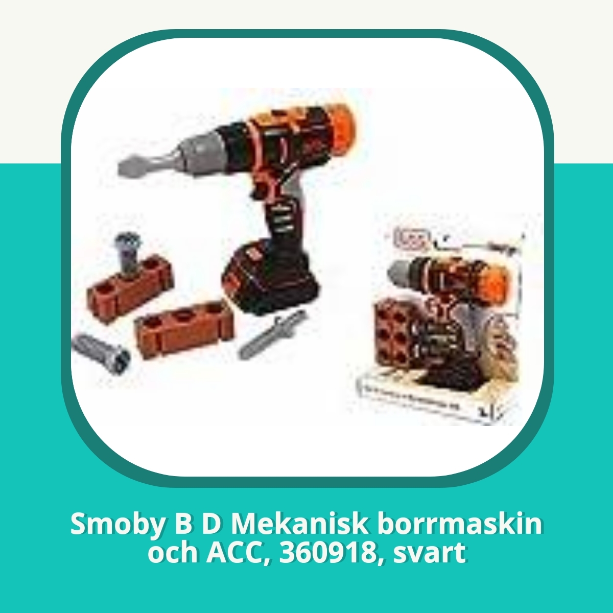 Recension af Smoby B D Mekanisk borrmaskin och ACC, 360918, svart