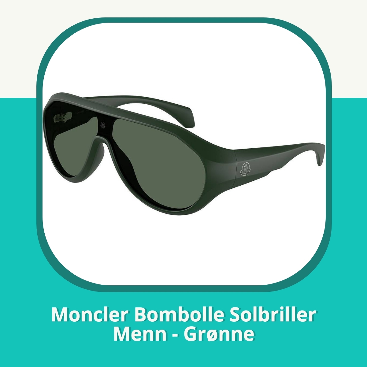 Anmeldelse af Moncler Bombolle Solbriller Menn - Grønne