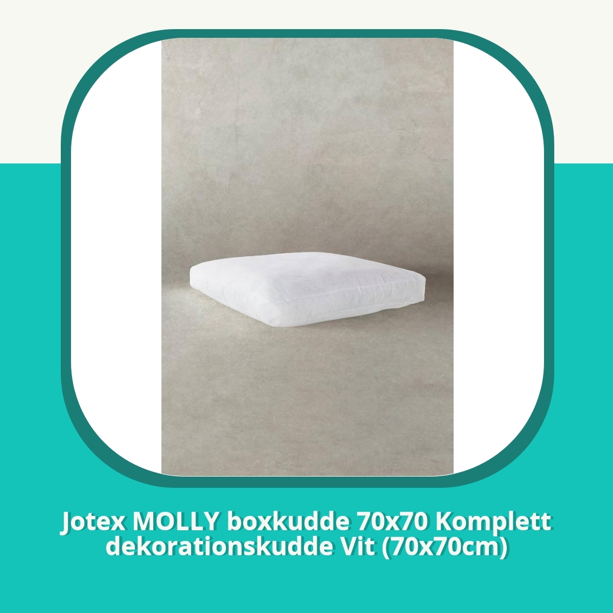 Recension af Jotex MOLLY boxkudde 70x70 Komplett dekorationskudde Vit (70x70cm)