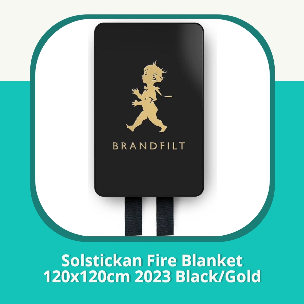 Recension af Solstickan Fire Blanket 120x120cm 2023 Black/Gold