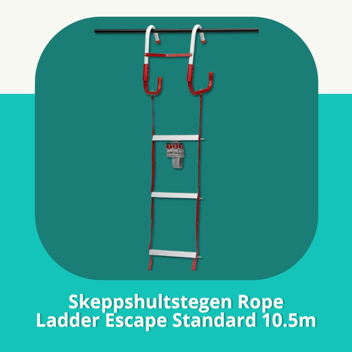 Anmeldelse af Skeppshultstegen Rope Ladder Escape Standard 10.5m
