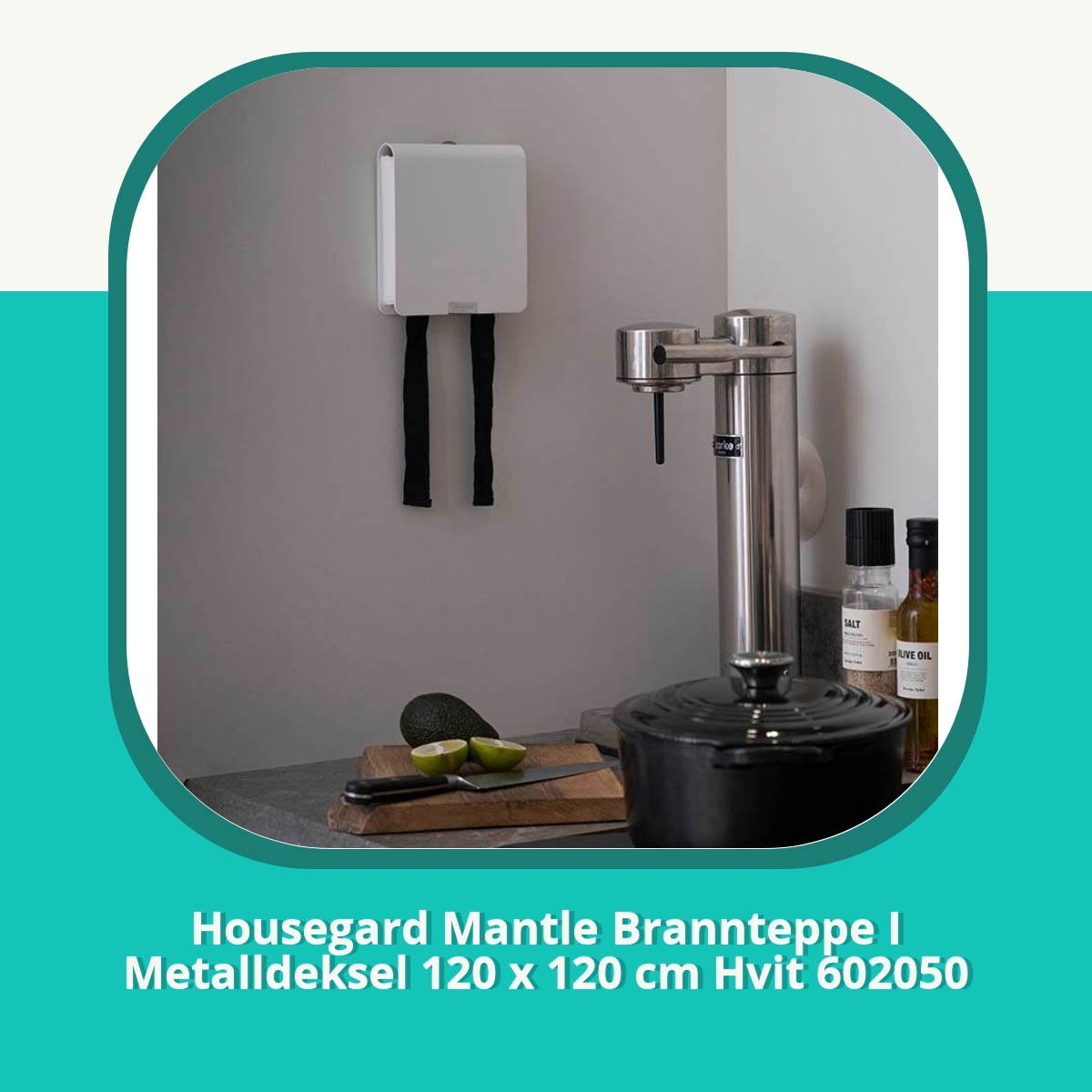 Anmeldelse af Housegard Mantle Brannteppe I Metalldeksel 120 x 120 cm Hvit 602050