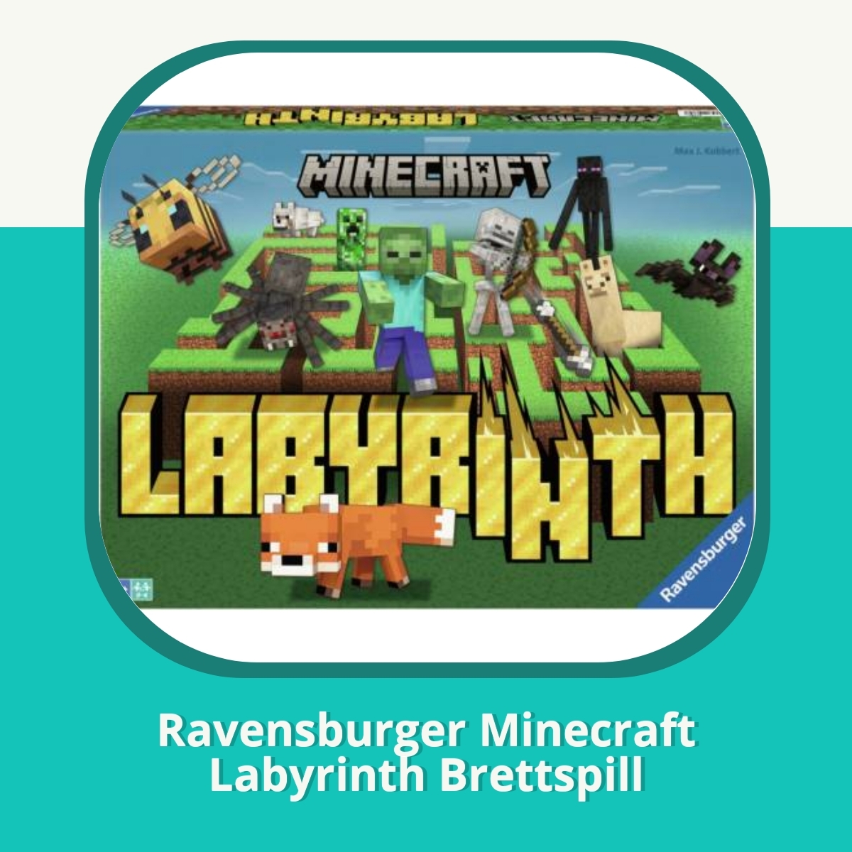 Anmeldelse Ravensburger Minecraft Labyrinth Brettspill