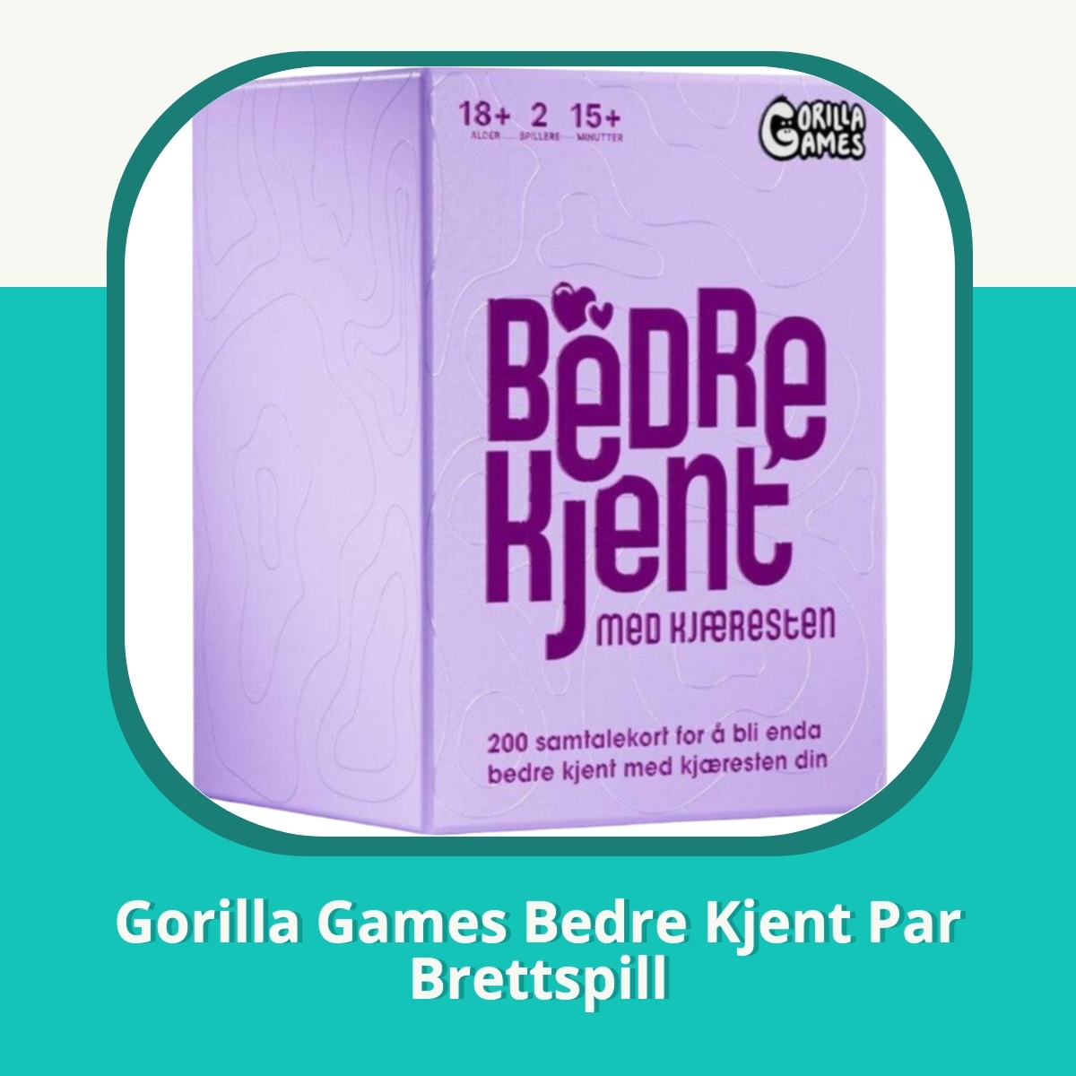 Anmeldelse af Gorilla Games Bedre Kjent Par Brettspill