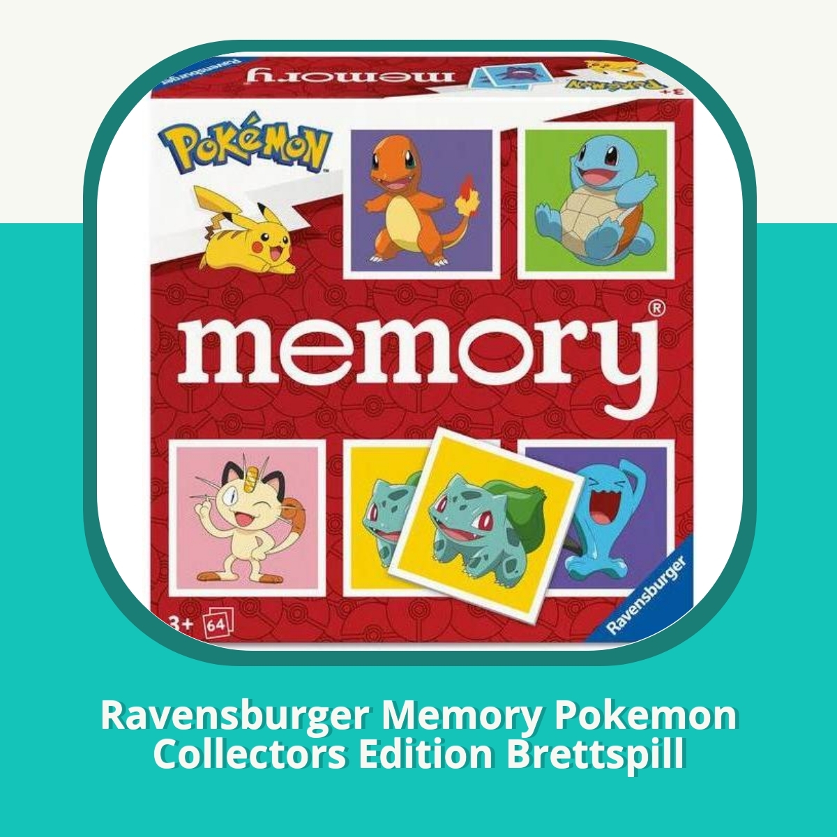 Anmeldelse af Ravensburger Memory Pokemon Collectors Edition Brettspill