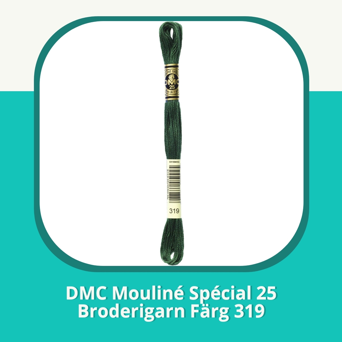 Recension af DMC Mouliné Spécial 25 Broderigarn Färg 319